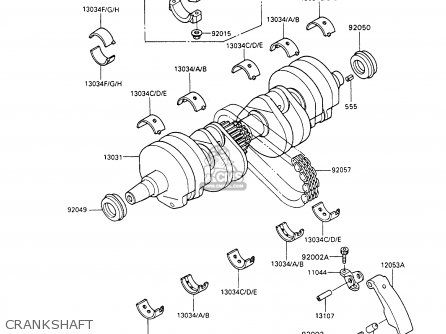 CRANKSHAFT - ZX600C7 NINJA 600R 1994 USA CALIFORNIA