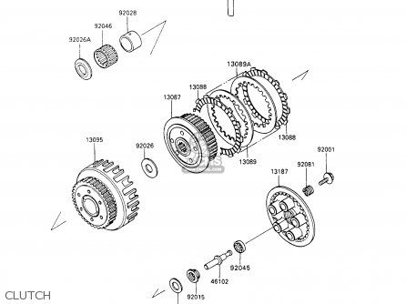 CLUTCH - ZX600C7 NINJA 600R 1994 USA CALIFORNIA