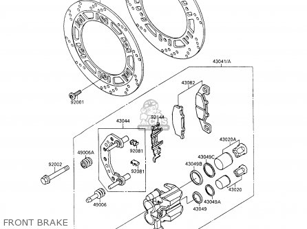 FRONT BRAKE - ZX600C7 NINJA 600R 1994 USA CALIFORNIA