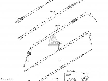 CABLES - ZX600C7 NINJA 600R 1994 USA CALIFORNIA