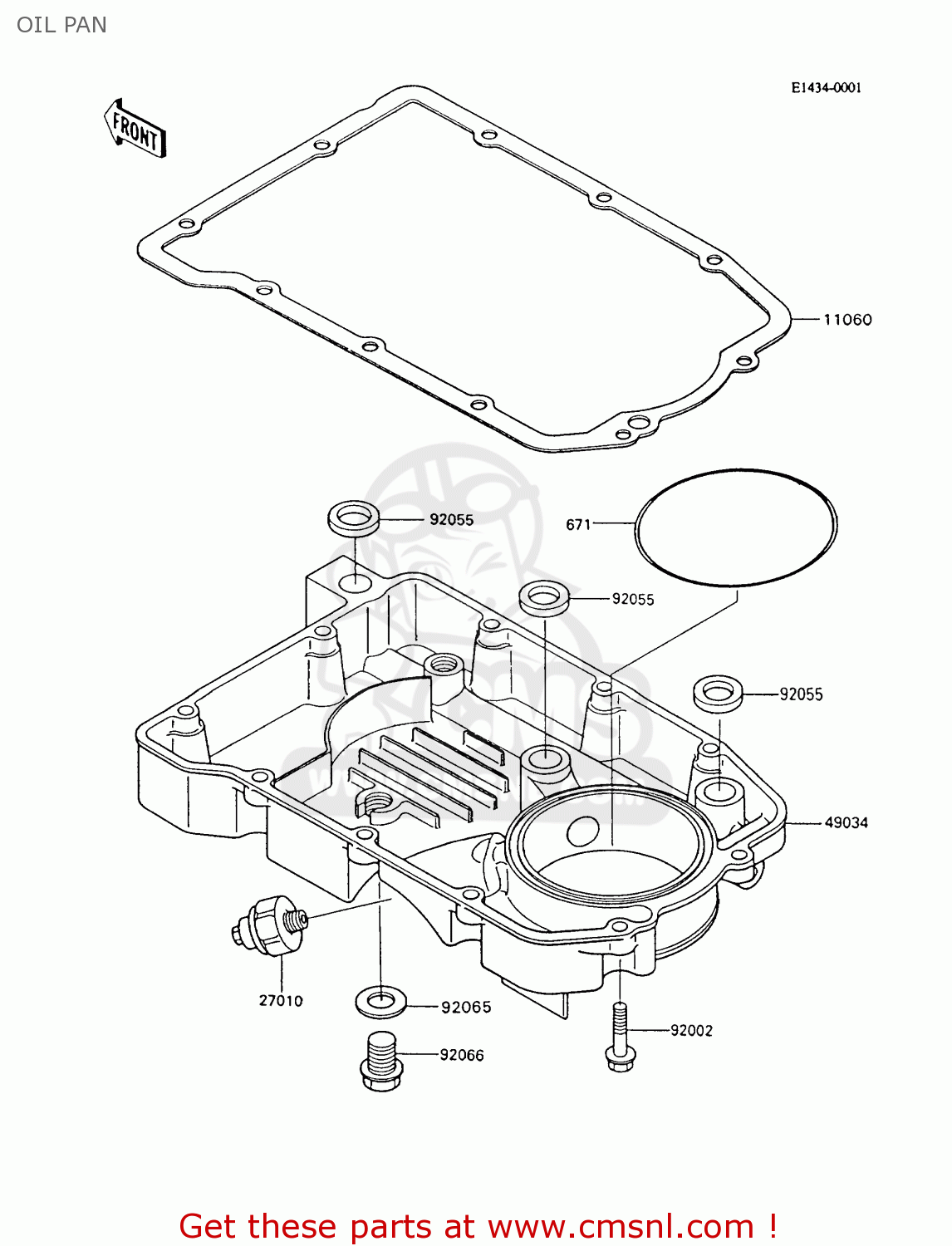 OIL PAN ZX600C8 GPX600R 1995 UNITED KINGDOM FG