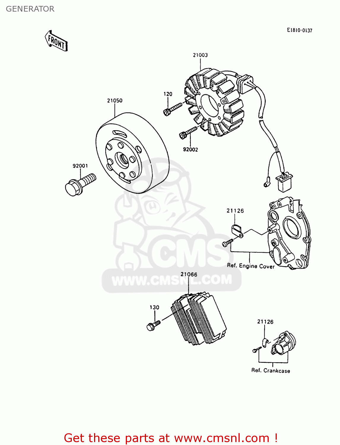 GENERATOR ZX600C8 GPX600R 1995 UNITED KINGDOM FG