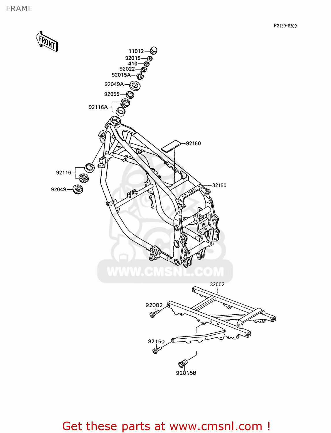 FRAME ZX600C8 GPX600R 1995 UNITED KINGDOM FG