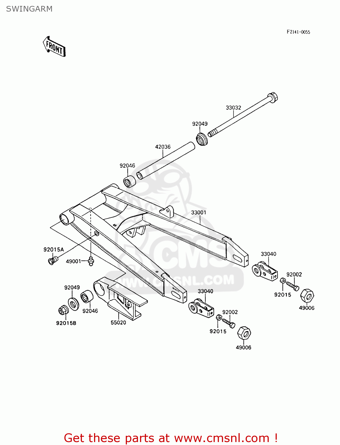 SWINGARM ZX600C8 GPX600R 1995 UNITED KINGDOM FG