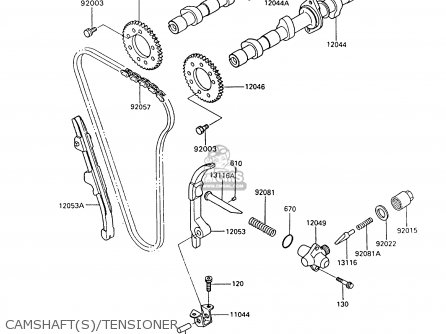 CAMSHAFT(S)/TENSIONER - ZX600C8 GPX600R 1995 UNITED KINGDOM FG
