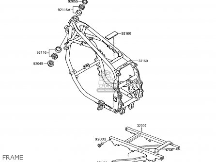 FRAME - ZX600C8 GPX600R 1995 UNITED KINGDOM FG