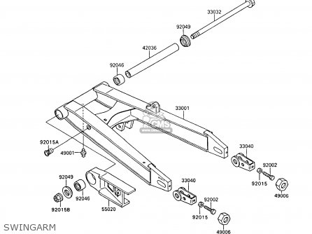 SWINGARM - ZX600C8 GPX600R 1995 UNITED KINGDOM FG