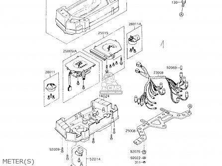 METER(S) - ZX600C8 GPX600R 1995 UNITED KINGDOM FG