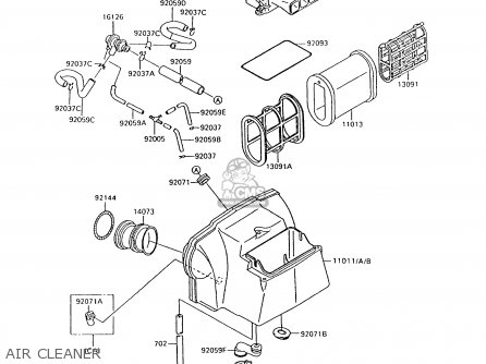 AIR CLEANER - ZX600C8 NINJA 600R 1995 USA CALIFORNIA CANADA