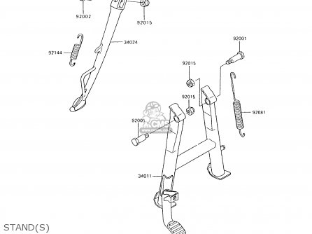 STAND(S) - ZX600C8 NINJA 600R 1995 USA CALIFORNIA CANADA