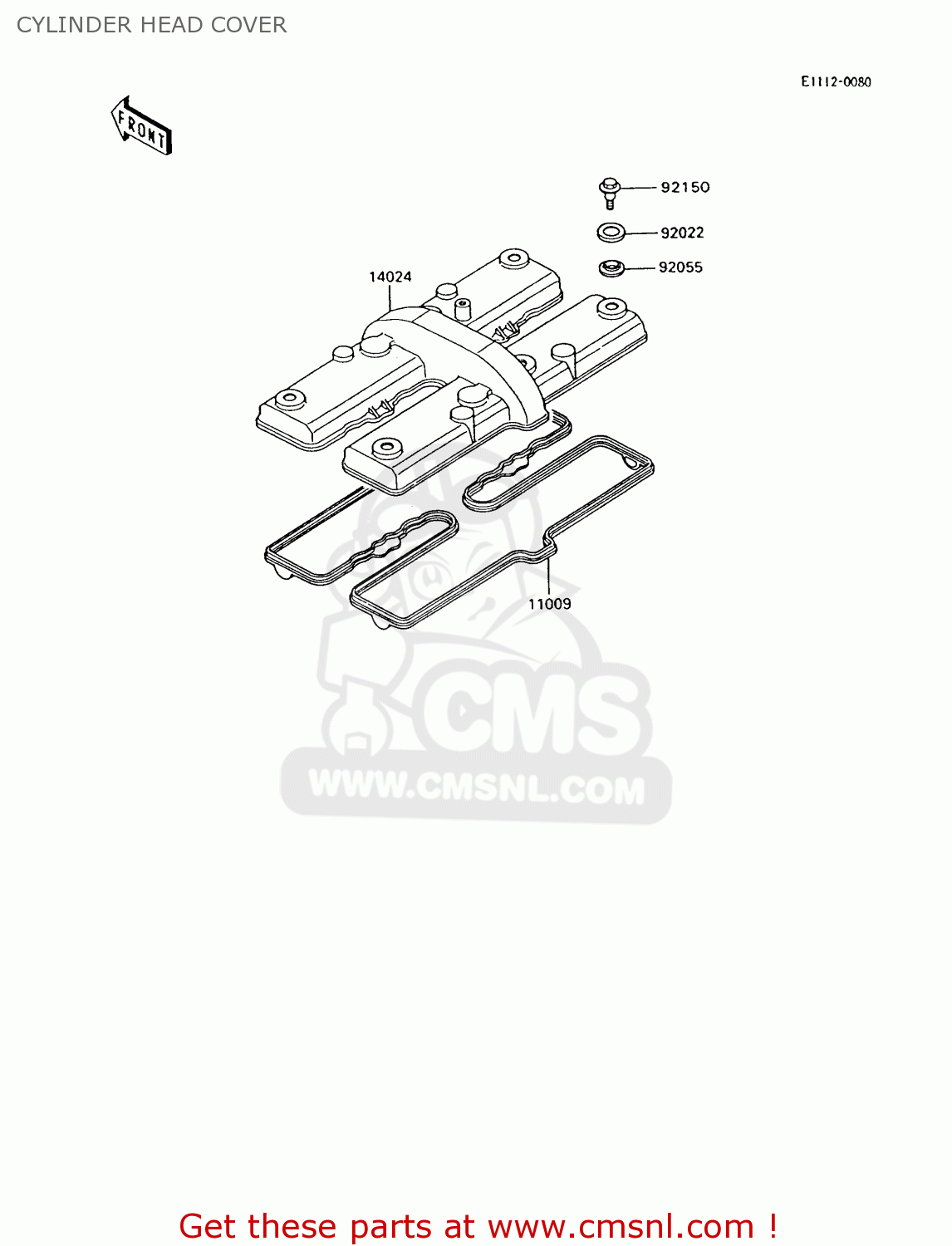 CYLINDER HEAD COVER ZX600C9 GPX600R 1996 UNITED KINGDOM FG