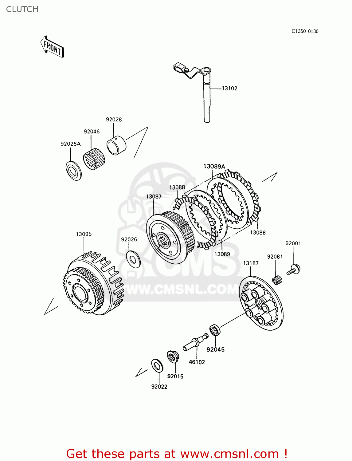 CLUTCH ZX600C9 GPX600R 1996 UNITED KINGDOM FG
