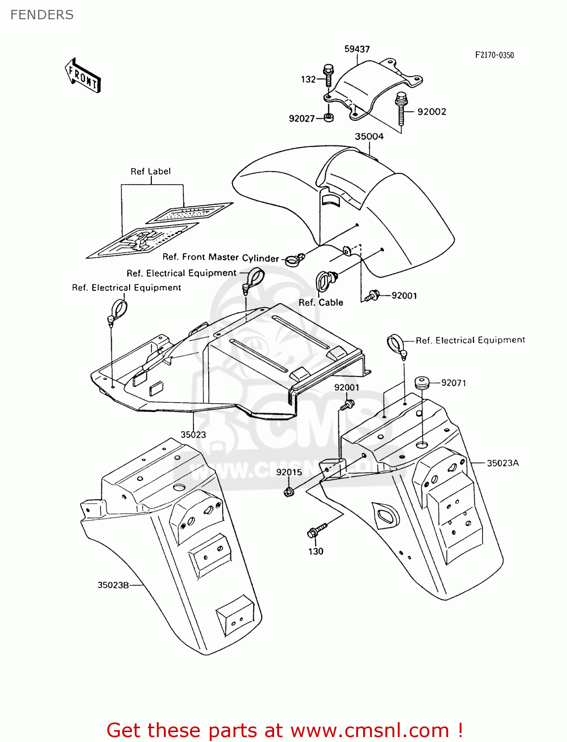 FENDERS ZX600C9 GPX600R 1996 UNITED KINGDOM FG
