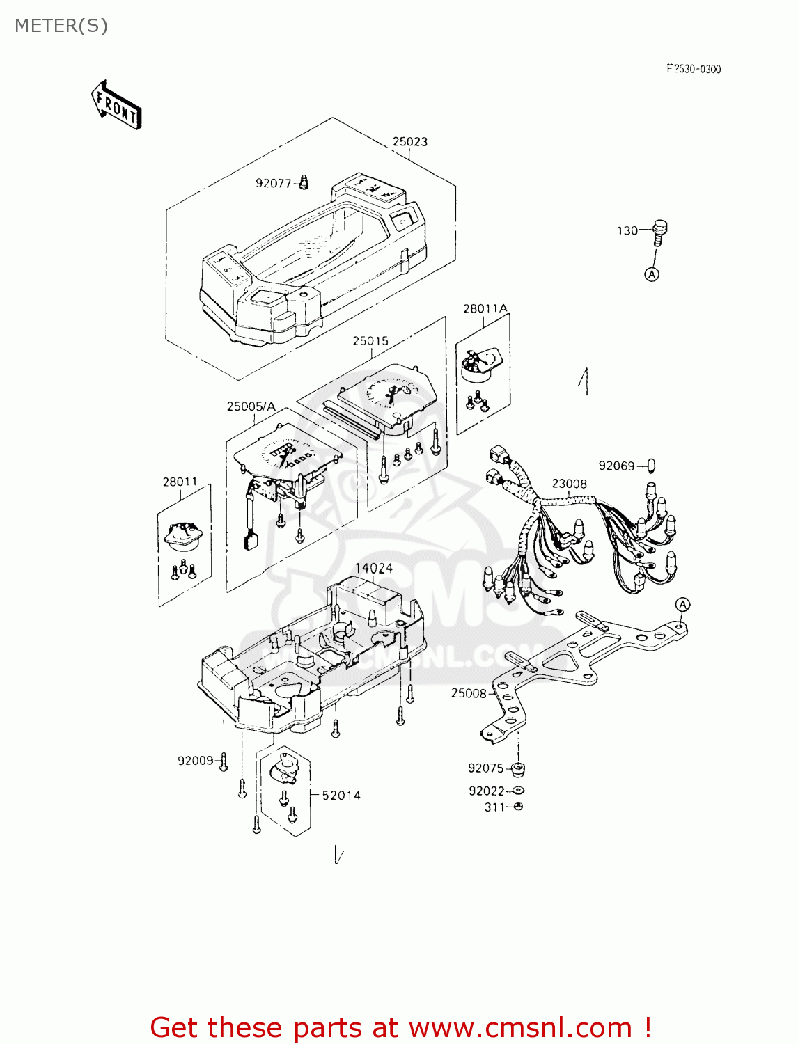 METER(S) ZX600C9 GPX600R 1996 UNITED KINGDOM FG