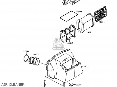 AIR CLEANER - ZX600C9 GPX600R 1996 UNITED KINGDOM FG