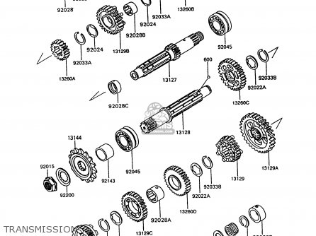 TRANSMISSION - ZX600C9 GPX600R 1996 UNITED KINGDOM FG