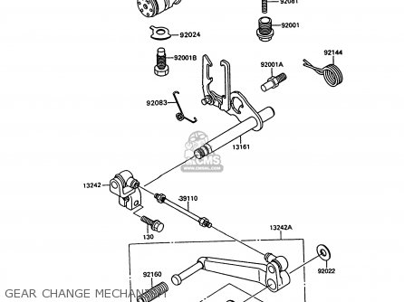 GEAR CHANGE MECHANISM - ZX600C9 GPX600R 1996 UNITED KINGDOM FG
