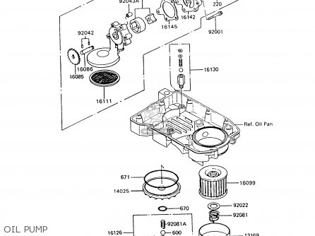 OIL PUMP - ZX600C9 GPX600R 1996 UNITED KINGDOM FG