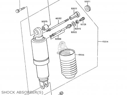 SHOCK ABSORBER(S) - ZX600C9 GPX600R 1996 UNITED KINGDOM FG