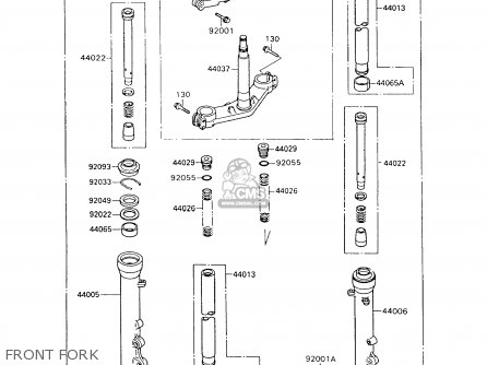 FRONT FORK - ZX600C9 GPX600R 1996 UNITED KINGDOM FG