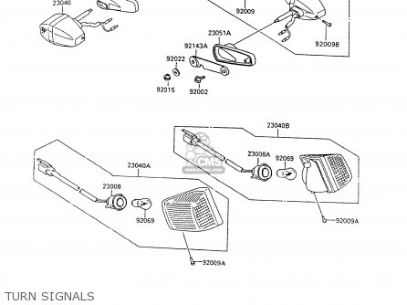TURN SIGNALS - ZX600C9 GPX600R 1996 UNITED KINGDOM FG
