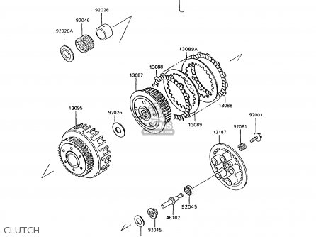CLUTCH - ZX600C9 NINJA 600R 1996 USA CALIFORNIA CANADA