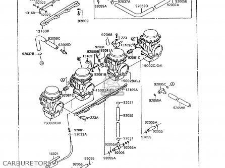 CARBURETOR - ZX600C9 NINJA 600R 1996 USA CALIFORNIA CANADA
