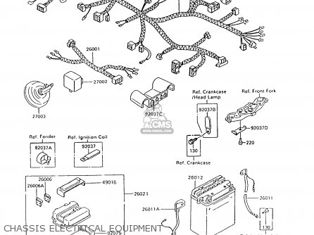 CHASSIS ELECTRICAL EQUIPMENT - ZX600C9 NINJA 600R 1996 USA CALIFORNIA CANADA