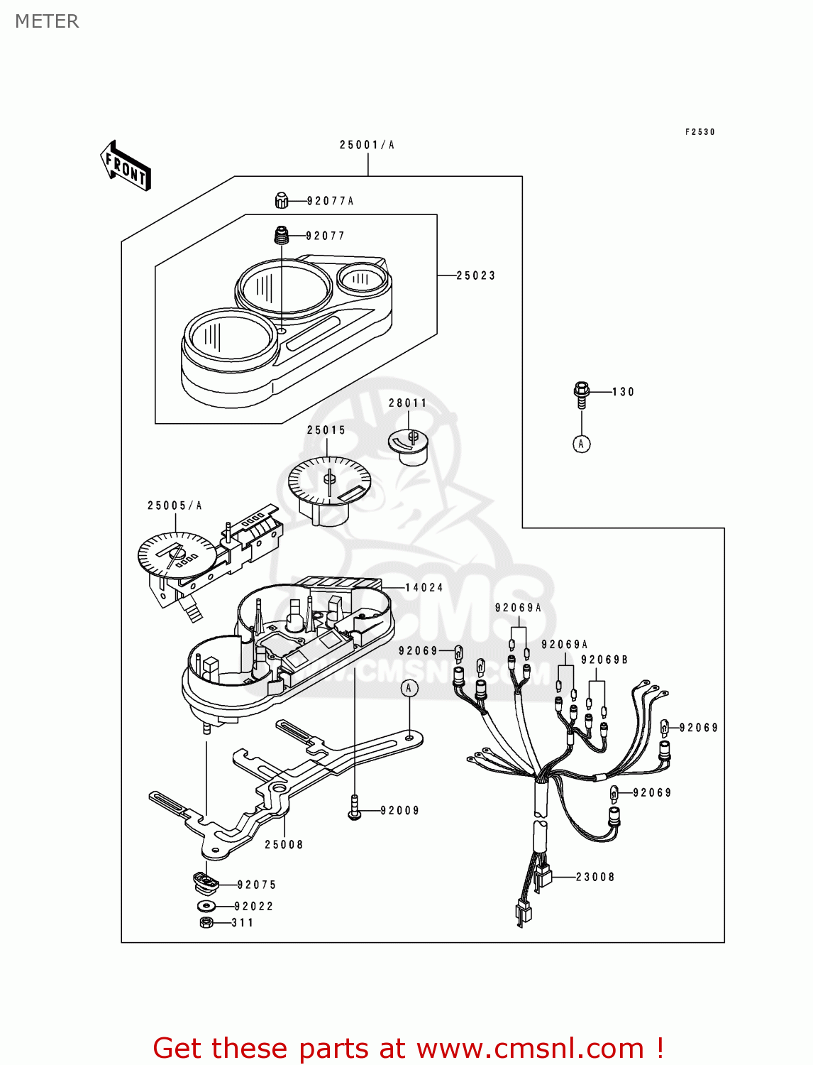 METER ZX600D1 NINJA ZX6 1990 USA CALIFORNIA CANADA