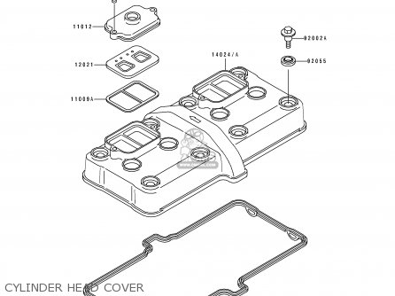 CYLINDER HEAD COVER - ZX600D1 NINJA ZX6 1990 USA CALIFORNIA CANADA