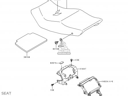 SEAT - ZX600D1 NINJA ZX6 1990 USA CALIFORNIA CANADA