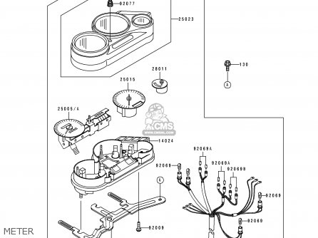METER - ZX600D1 NINJA ZX6 1990 USA CALIFORNIA CANADA
