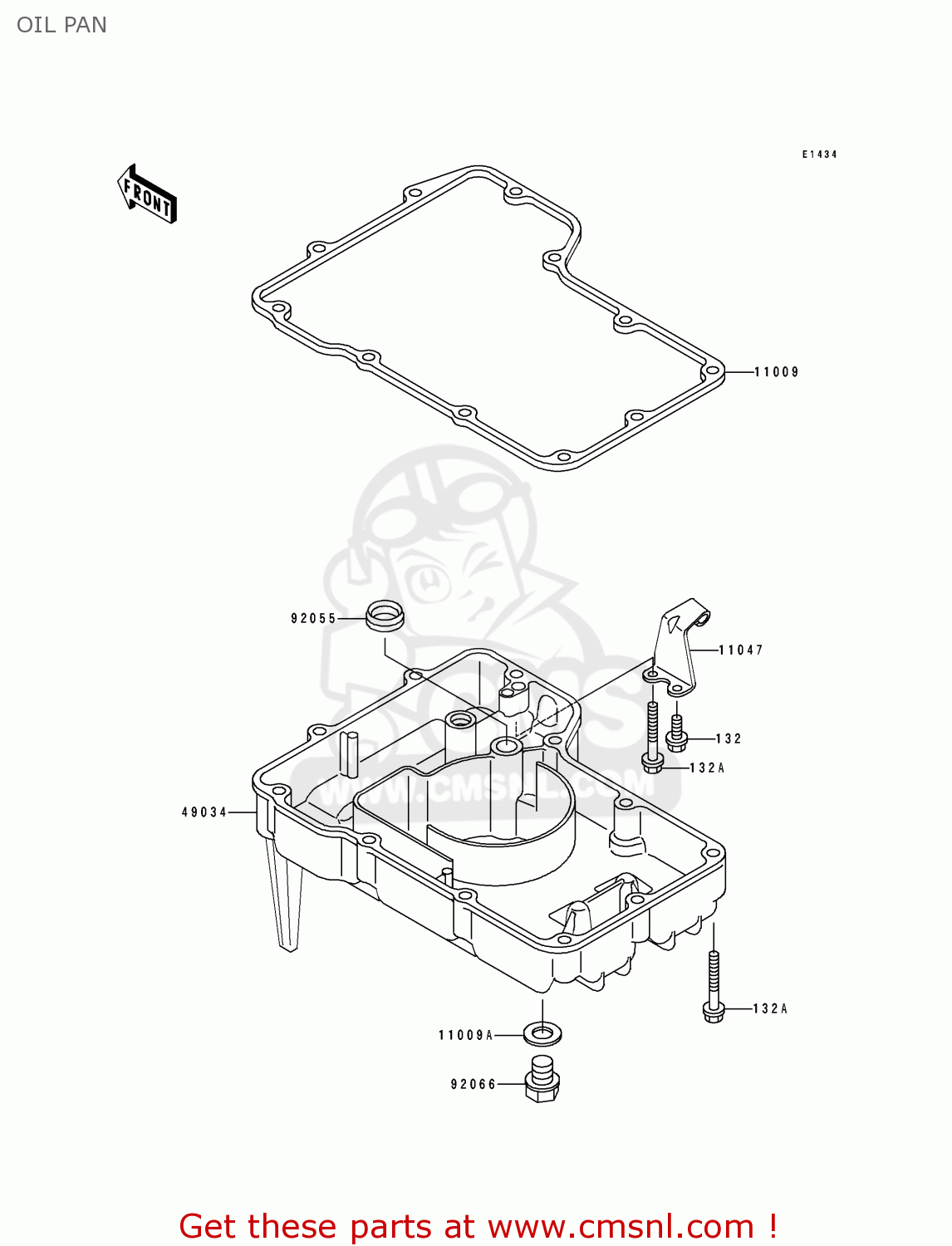 OIL PAN ZX600D1 ZZR600 1990 EUROPE UK FR AR FG GR IT NR SD SP ST