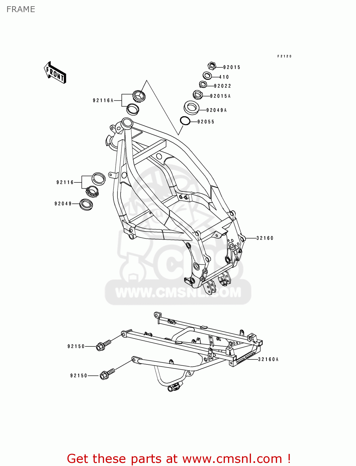 FRAME ZX600D1 ZZR600 1990 EUROPE UK FR AR FG GR IT NR SD SP ST