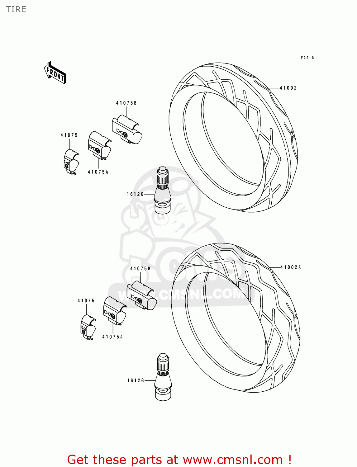 TIRE ZX600D1 ZZR600 1990 EUROPE UK FR AR FG GR IT NR SD SP ST