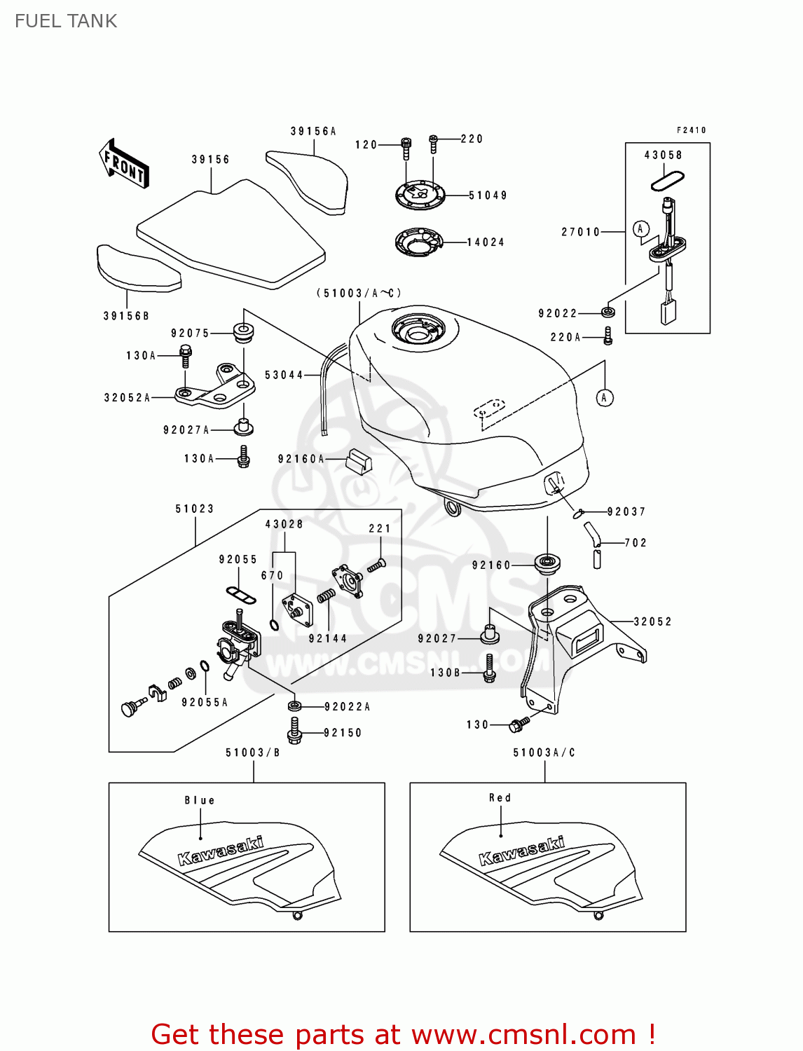 FUEL TANK ZX600D1 ZZR600 1990 EUROPE UK FR AR FG GR IT NR SD SP ST