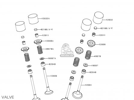 VALVE - ZX600D1 ZZR600 1990 EUROPE UK FR AR FG GR IT NR SD SP ST