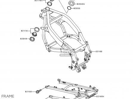 FRAME - ZX600D1 ZZR600 1990 EUROPE UK FR AR FG GR IT NR SD SP ST
