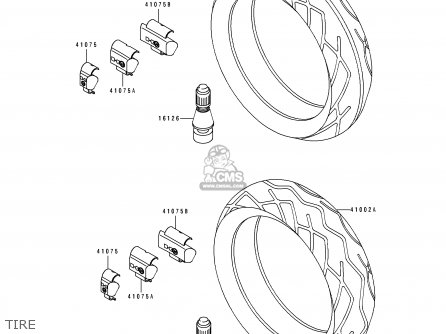 TIRE - ZX600D1 ZZR600 1990 EUROPE UK FR AR FG GR IT NR SD SP ST