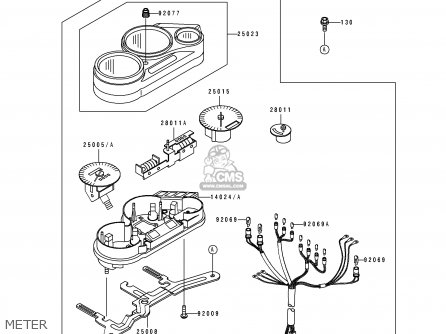METER - ZX600D1 ZZR600 1990 EUROPE UK FR AR FG GR IT NR SD SP ST