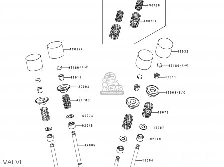 VALVE - ZX600D2 NINJA ZX6 1991 USA CALIFORNIA CANADA