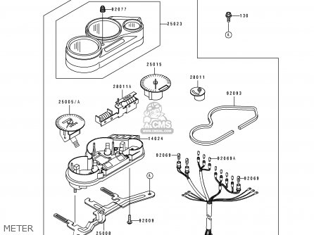 METER - ZX600D2 NINJA ZX6 1991 USA CALIFORNIA CANADA