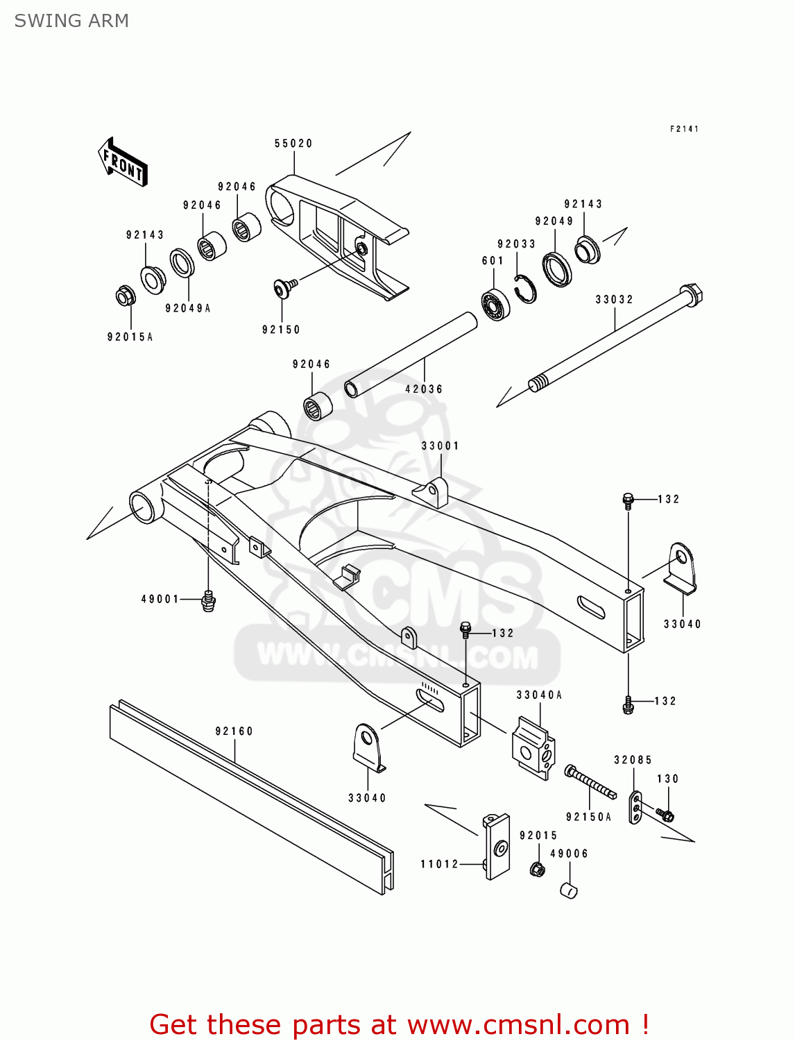 SWING ARM ZX600D2A ZZR600 1991 UNITED KINGDOM FG
