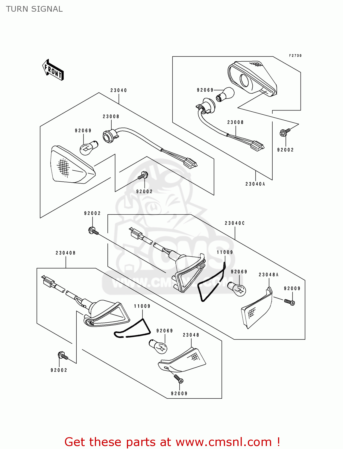 TURN SIGNAL ZX600D2A ZZR600 1991 UNITED KINGDOM FG