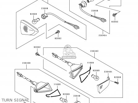 TURN SIGNAL - ZX600D2A ZZR600 1991 UNITED KINGDOM FG