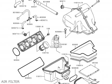 AIR FILTER - ZX600D3 NINJA ZX6 1992 USA CALIFORNIA CANADA