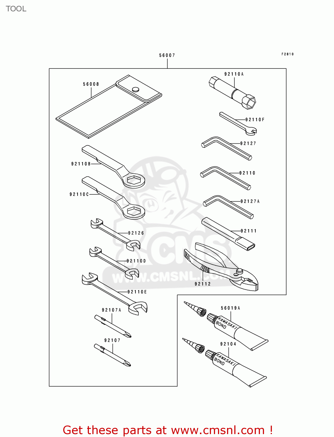 TOOL ZX600D4 NINJA ZX6 1993 USA CALIFORNIA