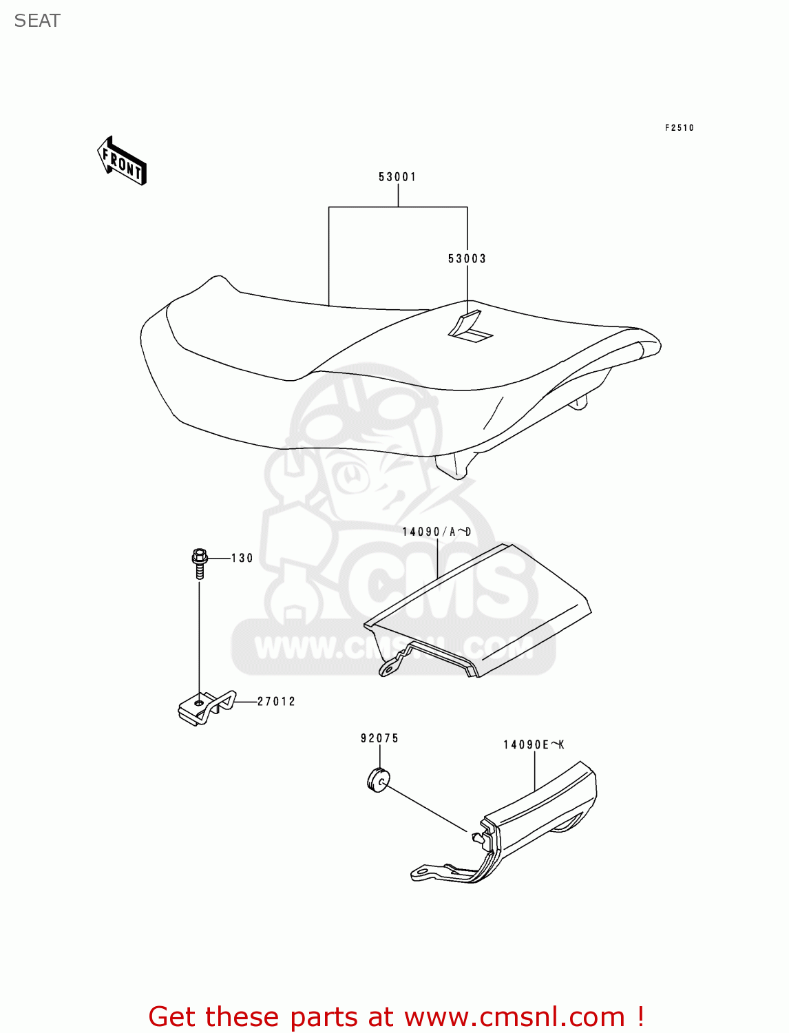 SEAT ZX600E1 NINJA ZX6 1993 USA CALIFORNIA CANADA