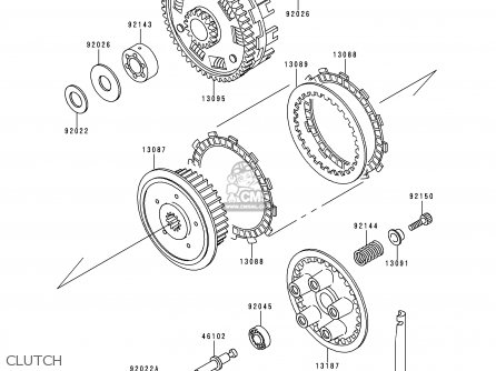 CLUTCH - ZX600E1 NINJA ZX6 1993 USA CALIFORNIA CANADA