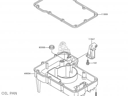 OIL PAN - ZX600E1 ZZR600 1993 EUROPE UK FR NL AR FG GR IT NR SD SP ST